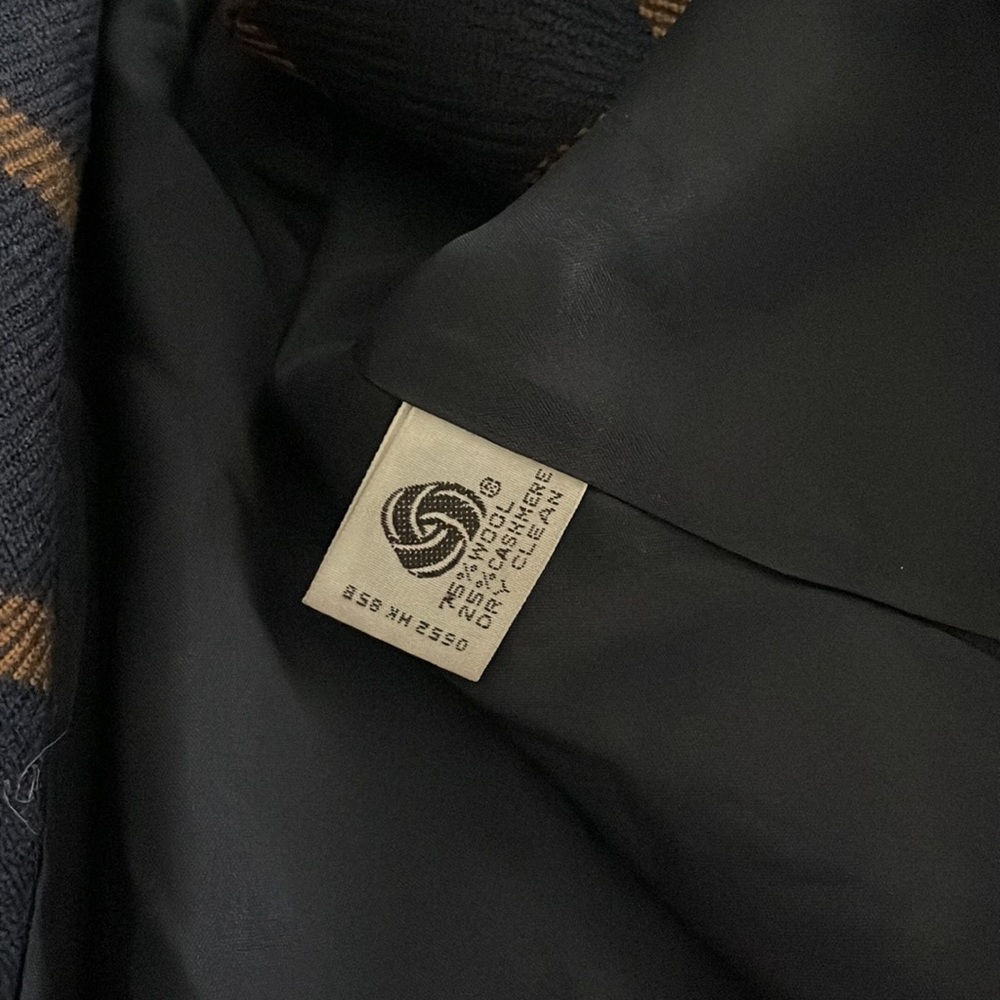 Vintage Anne Klein II Plaid Wool n Cashmere Blazer - Picture 6 of 10